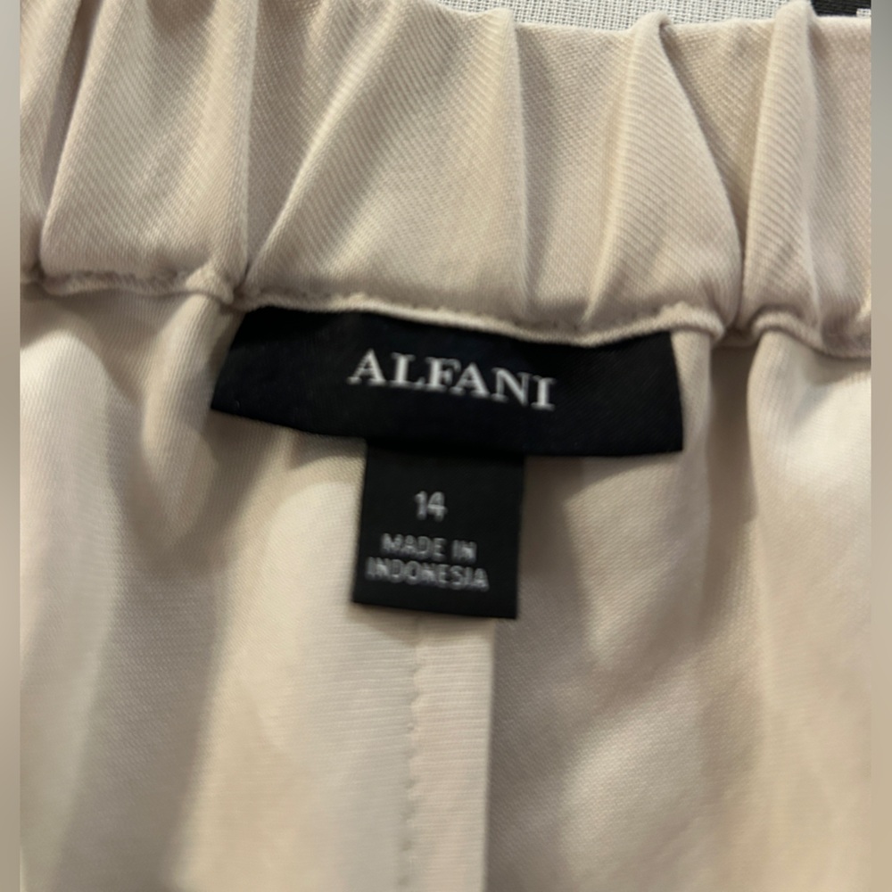 Alfani Soft Beige A-Line Skirt - Picture 2 of 5